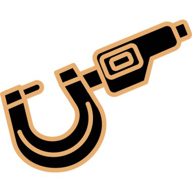 Mıknatıs simgesi. Web için mıknatıs vektör simgelerinin basit çizimi