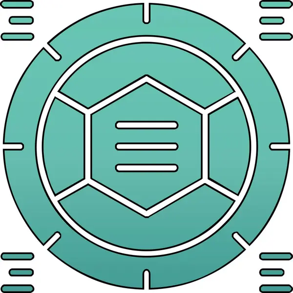 Eşsiz Pusula Vektör Satırı Simgesi