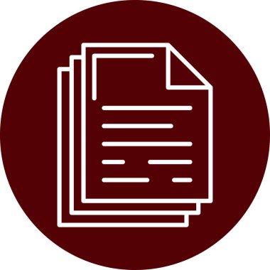 Belge simgesinin vektör illüstrasyonu