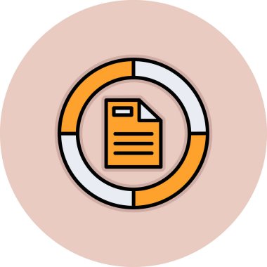 Vektör belgesi Simge illüstrasyonu