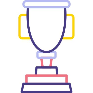 Kupa kupası. Web simgesi basit illüstrasyon