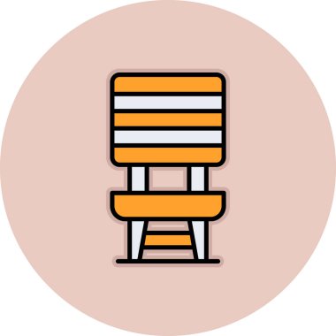 sandalye simgesi çizimi