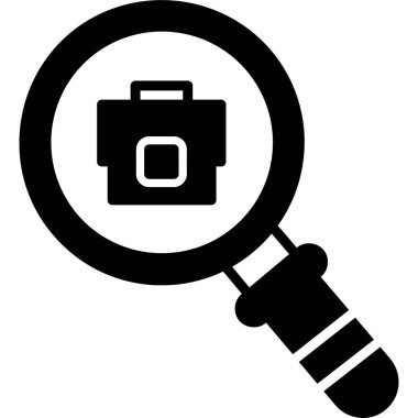 Büyüteç. Web simgesi basit illüstrasyon