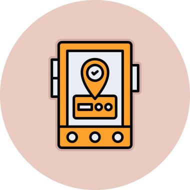 harita konumu simgesi. vektör çizim