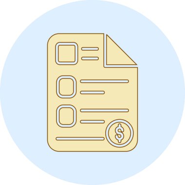 Para için. Web simgesi basit illüstrasyon