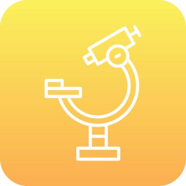 teleskop simgesi vektör illüstrasyonu