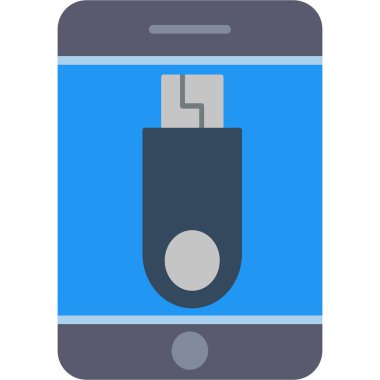 usb flash disk vektör simgesi