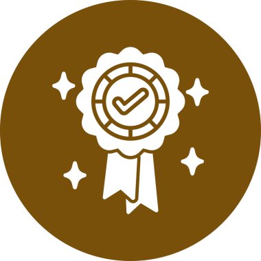 Rozet. Web simgesi basit illüstrasyon