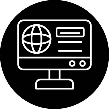 bilgisayar simgesi vektör illüstrasyonu