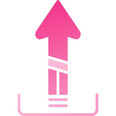 Yukarı ok web simgesi vektör illüstrasyonu