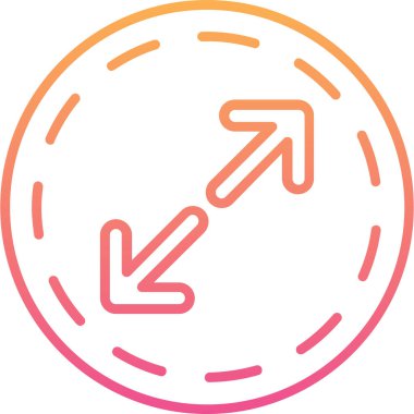 Ok. Web simgesi basit illüstrasyon