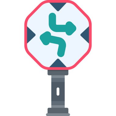 Trafik ışığı web simgesi, basit vektör illüstrasyonu