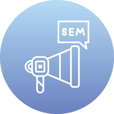 Konuşmacı. Web simgesi basit illüstrasyon