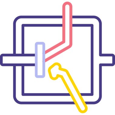 Sıcaklık. Web simgesi basit illüstrasyon