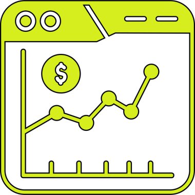 Dolar işareti ve grafik simgesi olan akıllı telefon