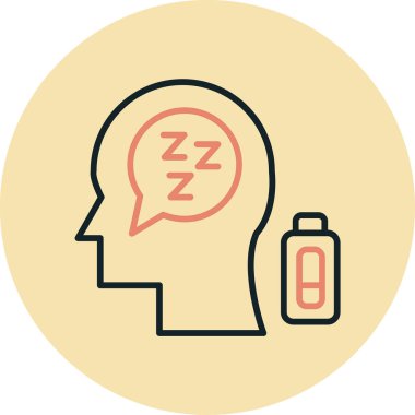 Uyku maskesi vektör illüstrasyonu