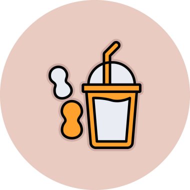 içki web simgesi, vektör illüstrasyonu