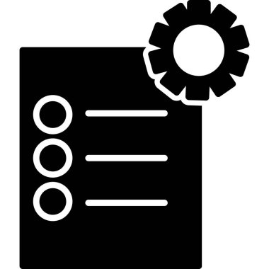 belge simgesi vektör illüstrasyonu