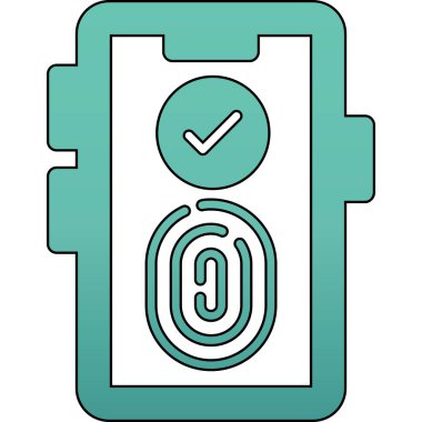 Vektör akıllı telefon simgesi illüstrasyonu