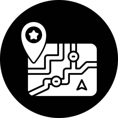 konum simgesi vektör illüstrasyonu