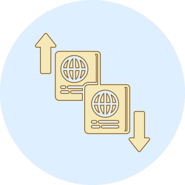 Genel bağlantı simgesi vektör illüstrasyonu