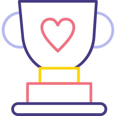 Bardak. Web simgesi basit illüstrasyon