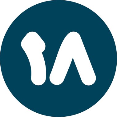 Bir b simgesinin vektör illüstrasyonu