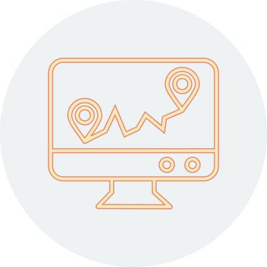 İş dünyasının vektör illüstrasyonu modern finans simgesi