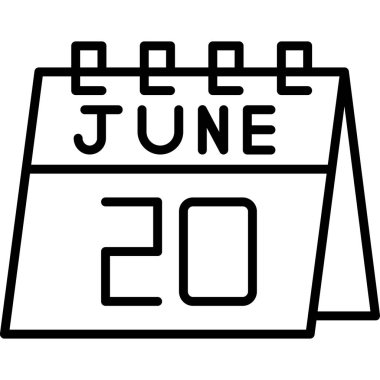 Haziran 20. Tarih simgesi