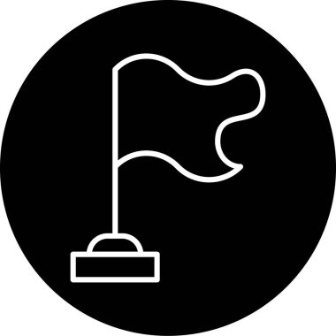 bayrak ikonu vektör illüstrasyonu