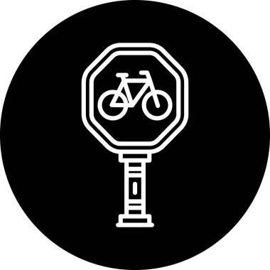 bisiklet ikonu vektör illüstrasyonu