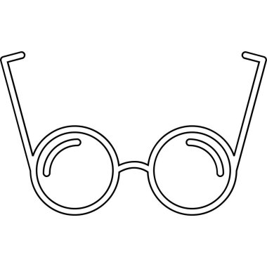 izole gözlük simgesi tasarımı