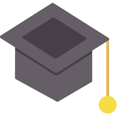 eğitim düz vektör simgesi