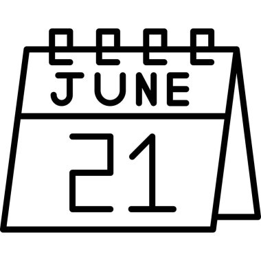 Takvim simgesi, vektör çizimi