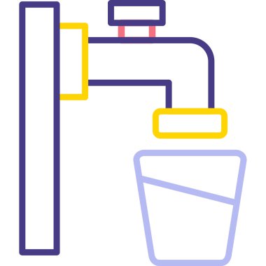Musluğun vektör illüstrasyonu