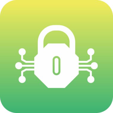 Asma kilidin vektör illüstrasyonu