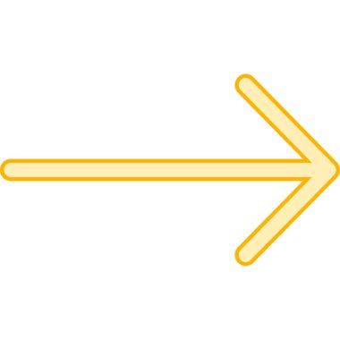 Beyaz arka plan üzerinde izole sağ ok simgesi