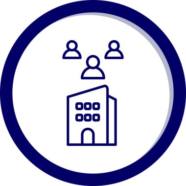 Ofis oluşturma simgesinin vektör illüstrasyonu