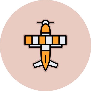 Uçak simge vektör çizim