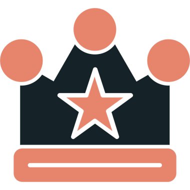 taç simgesi vektör illüstrasyonu