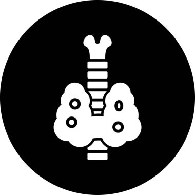 Şırınga ve glifli eşsiz akciğerler.