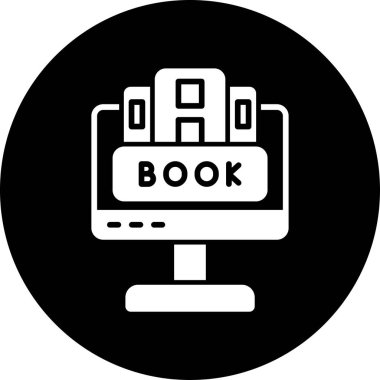 Kitap. Web simgesi basit illüstrasyon