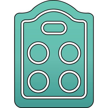 Mavi ve beyaz arkaplanın vektör çizimi