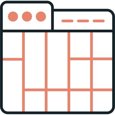 Takvim simgesi vektör illüstrasyonu