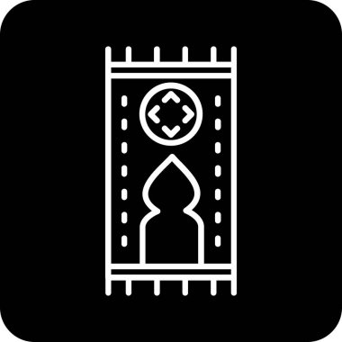 Cami inşa simgesinin vektör illüstrasyonu