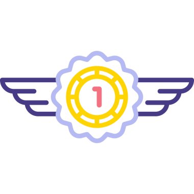 Madalya ikonu. vektör illüstrasyonu