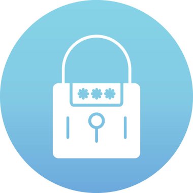 kilit simgesi, vektör illüstrasyonu