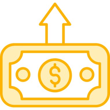 Para için. Web simgesi basit illüstrasyon