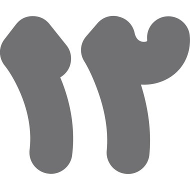 Kemik kemiği simgesi ana hatlarıyla