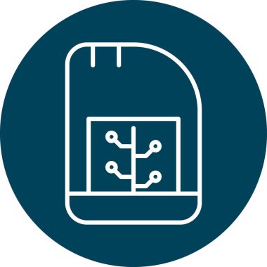 Çanta simgesinin vektör illüstrasyonu